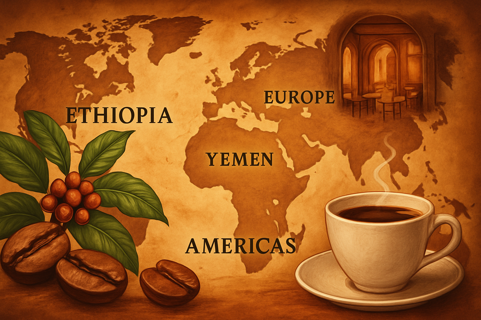 Unveiling Coffee's Origins: An Epic Journey from Ethiopia to Global Dominance